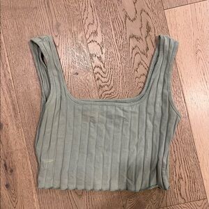 Cropped green tank
